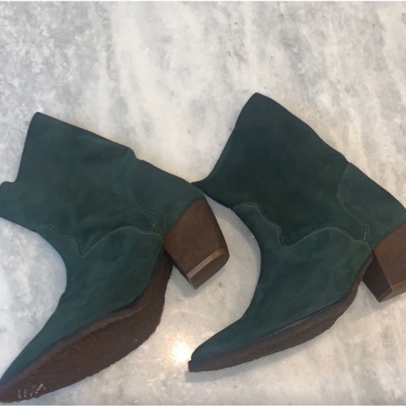 Free People Shoes - Free People Twilight Slouch Boots Women’s 9 Brown Suede Boho Western Festival
